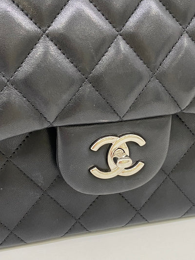 Chanel Classic Flap Jumbo Black Lambskin SHW
