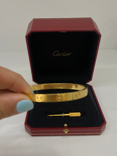 Cartier Love Bangle Yellow Gold Size 18