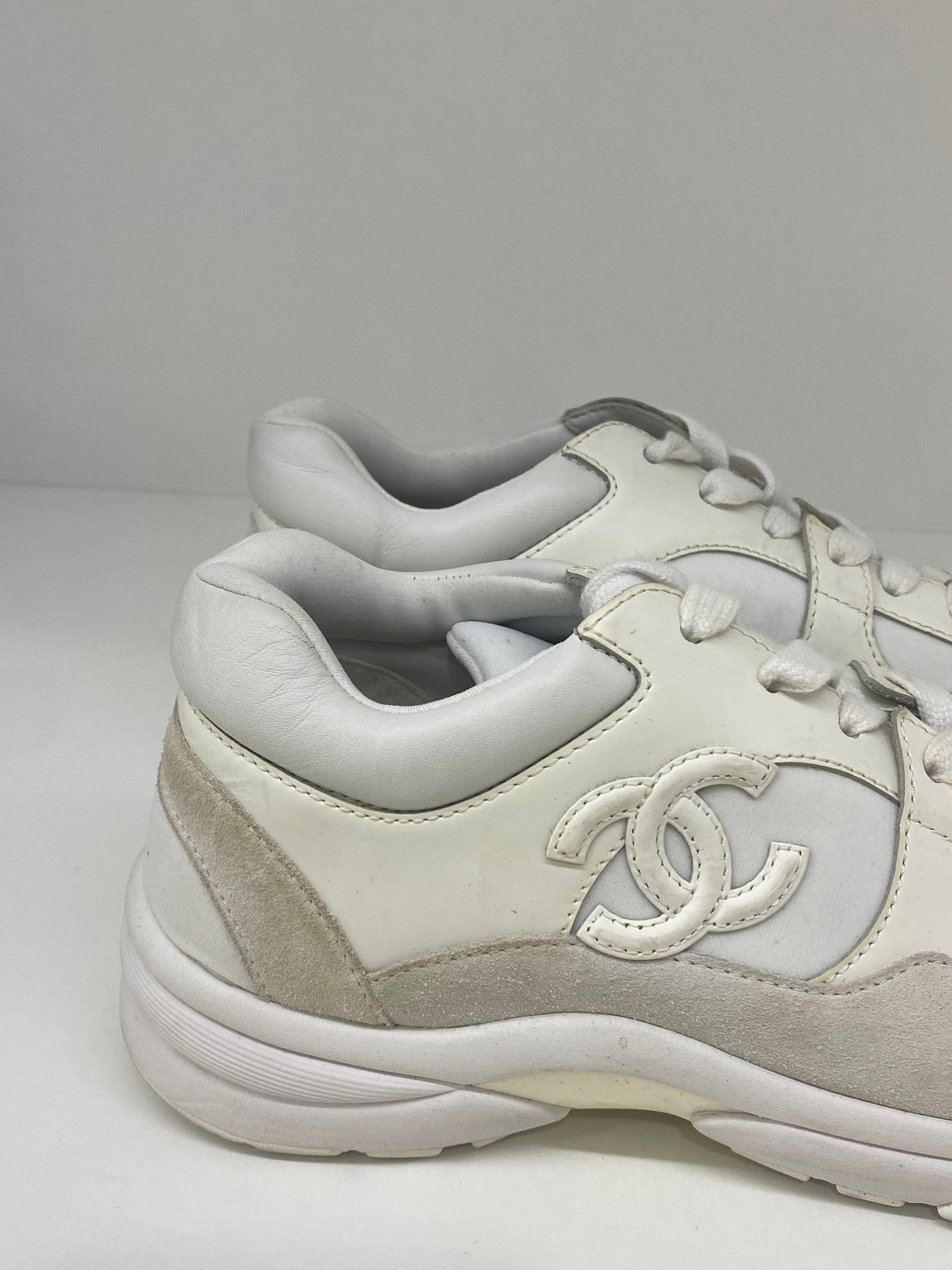 Chanel White Sneakers Size 36