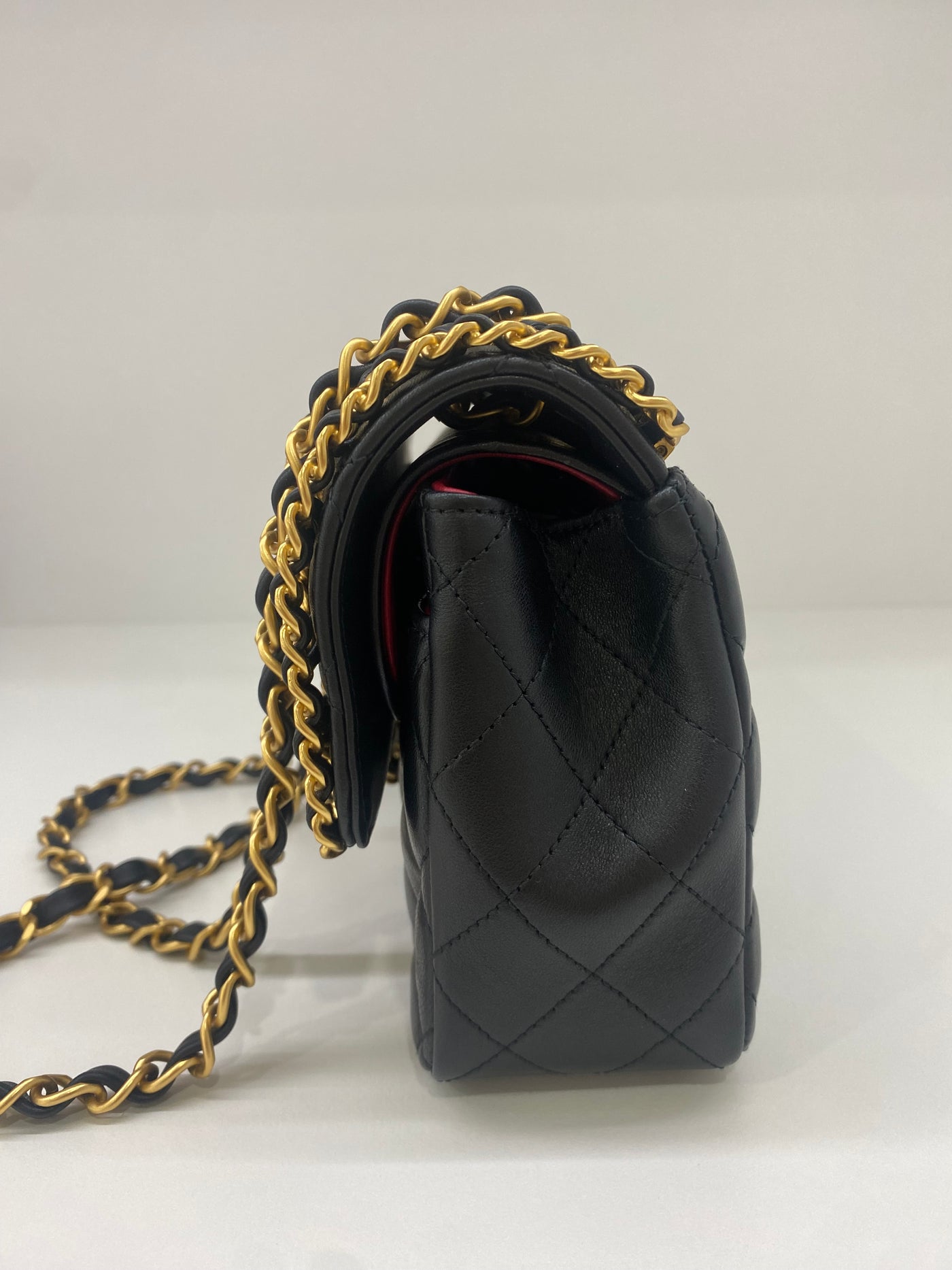 Chanel Woven Chain Classic Flap Exclusive Black GHW