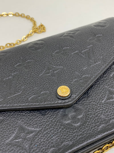 Louis Vuitton Felicie Monogram Pochette Black