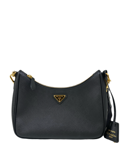 Prada Leather Re Edition Black GHW