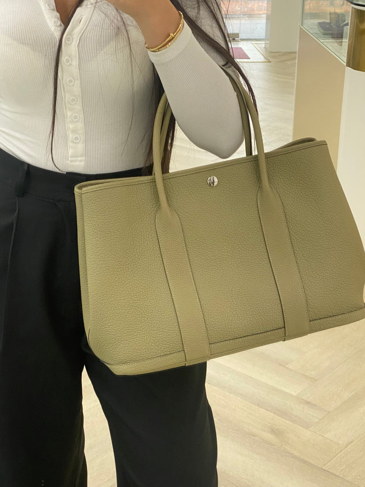 HERMES◆GARDEN PARTY 36 Poussiere◆ Hermes Garden Party 36 Poussiere – PH Luxury Consignment