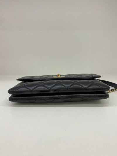 Chanel Trendy Flap Black Lambskin GHW
