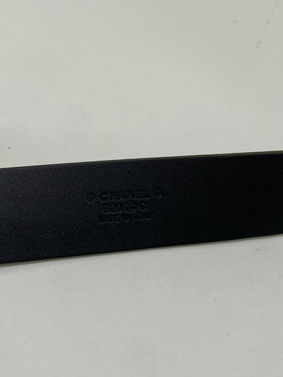 Chanel Belt Black and Velvet Green