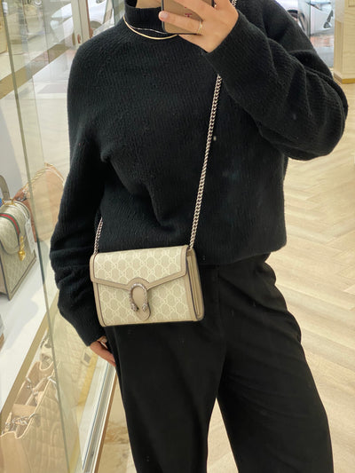 Gucci Dionysus WOC Beige and White GG