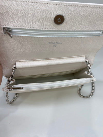 Chanel WOC White Caviar SHW