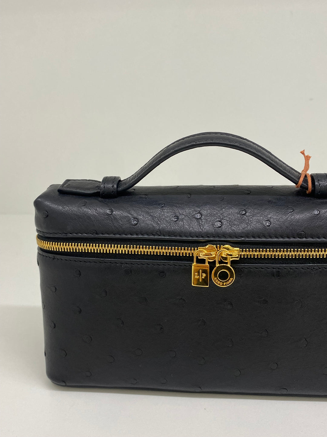 【美品】LORO Pring 01 #09 Loro Piana L19 Extra Pocket Ostrich Black – PH Luxury Consignment