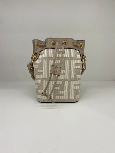 Fendi Mon Tresor Mini Bucket bag Beige