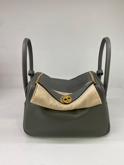 Hermes Lindy 26 Gris Meyer GHW
