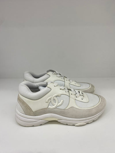 Chanel White Sneakers Size 36