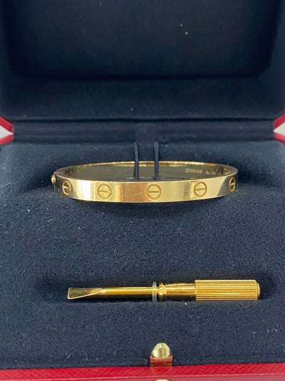 Cartier Love Bracelet Classic Yellow Gold Size 15