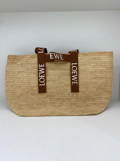 Loewe Raffia Tote Large