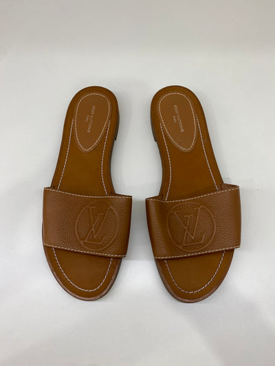 Louis Vuitton Leather Sandals - Size 38.5