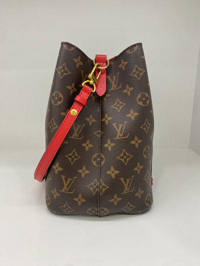 Louis Vuitton NeoNoe MM Red Interior