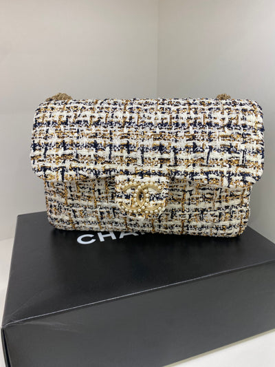 Chanel Tweed & Pearl Westminister bag