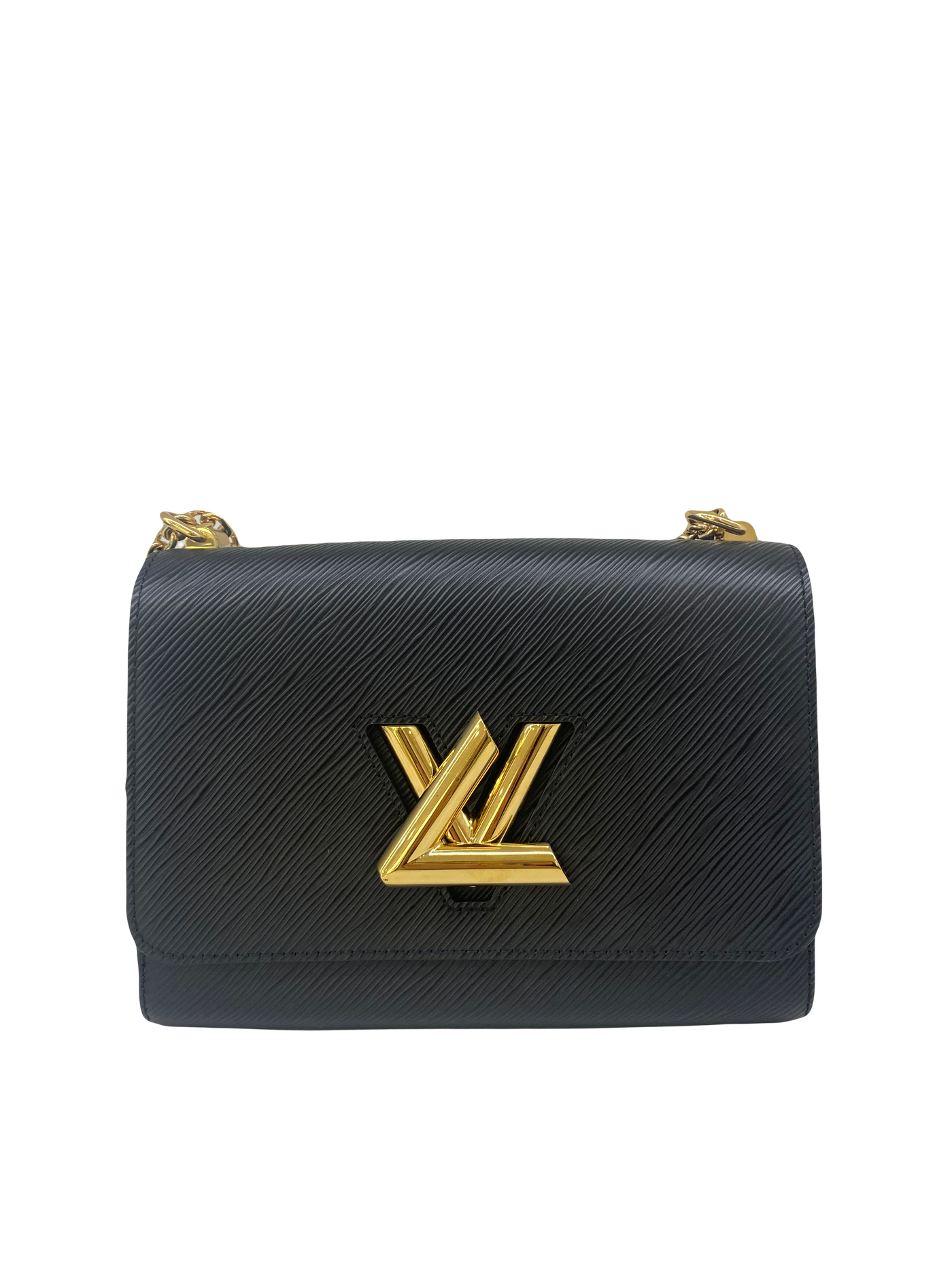 Louis Vuitton Twist MM Bag Black GHW