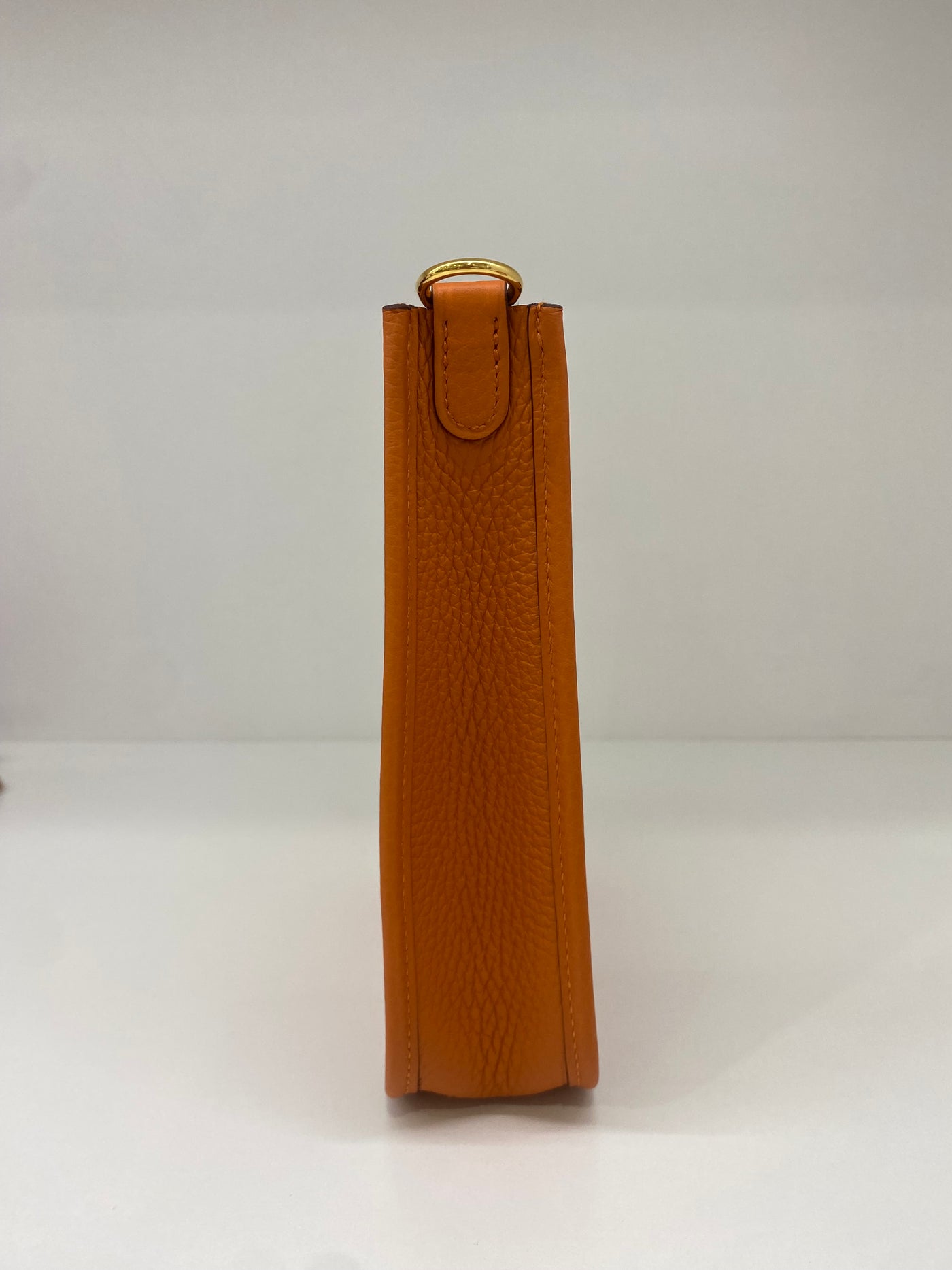 Hermes Mini Evelyn Orange GHW