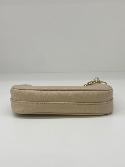Prada Re-edition Mini Shoulder Bag Beige GHW