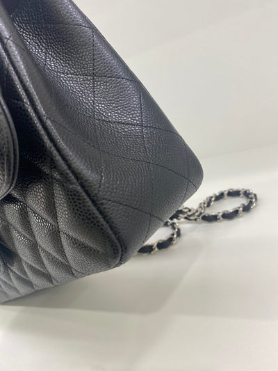 Chanel Large Jumbo Classic Flap Black - Black SHW Caviar Leather