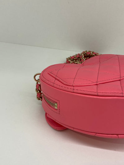 Chanel Heart Bag Small Pink