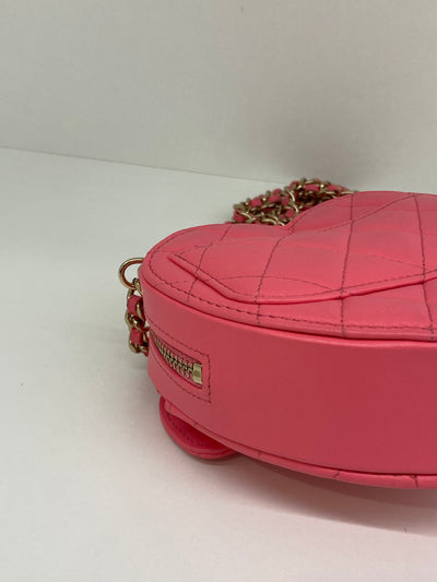 Chanel Heart Bag Small Pink