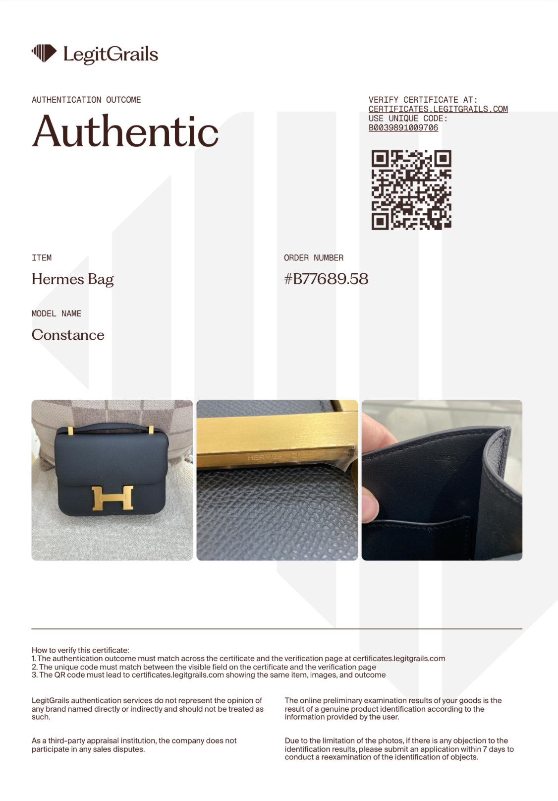 Hermès Constance 24 Epsom Bleu Ocean Brush Gold Hardware