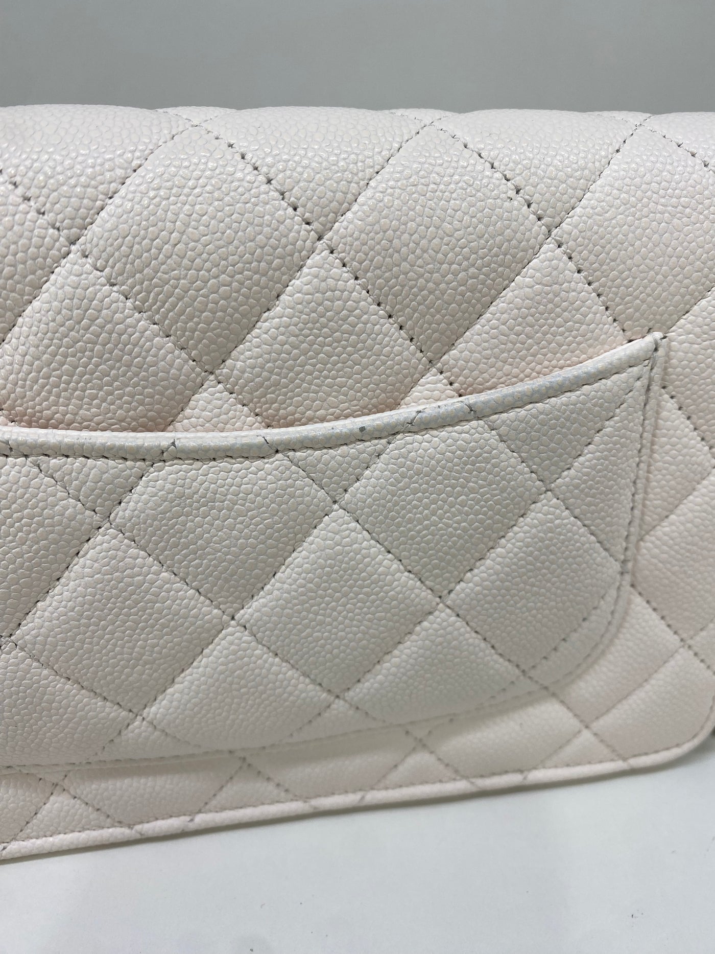 Chanel WOC White Caviar SHW