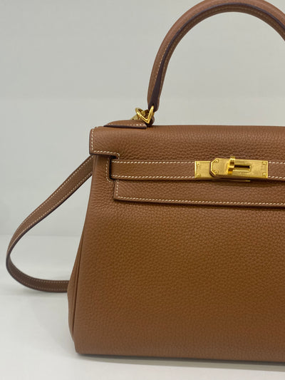 Hermes Kelly 28 Gold GHW