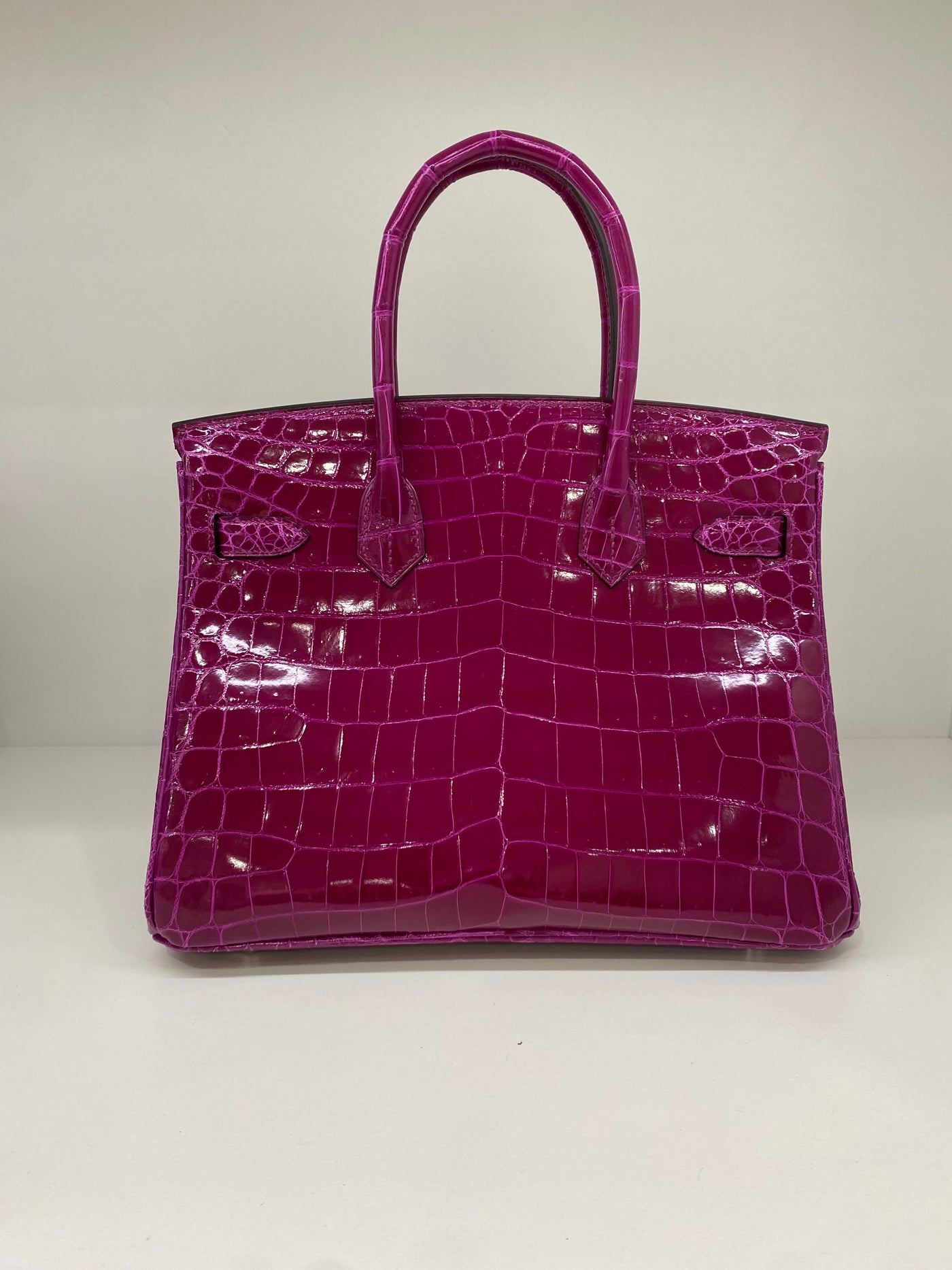 Hermes Birkin 30 Crocodile Niloticus Rose Pourpre PHW