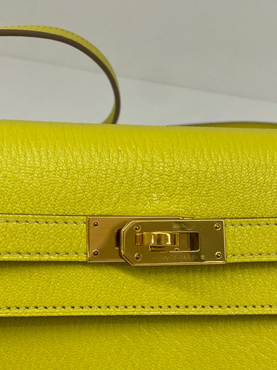 Hermes Kelly To Go Lime RGHW