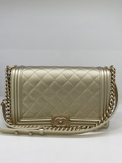 Chanel New Medium Boy Bag Gold