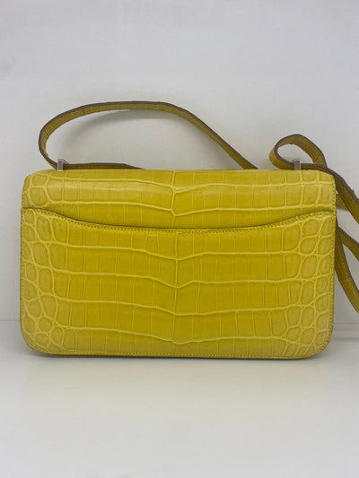Hermes Constance To Go - Matte Alligator (mimosa) PHW 2018