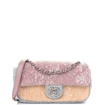 Chanel Sequin Mini Waterfall Flap SHW