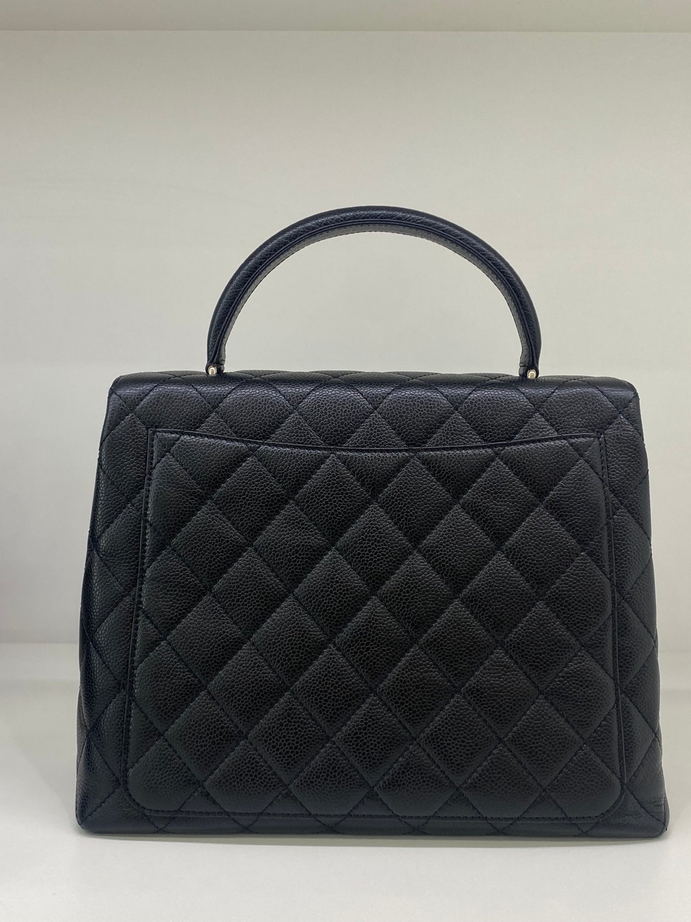 Chanel Kelly Caviar Black Large Vintage