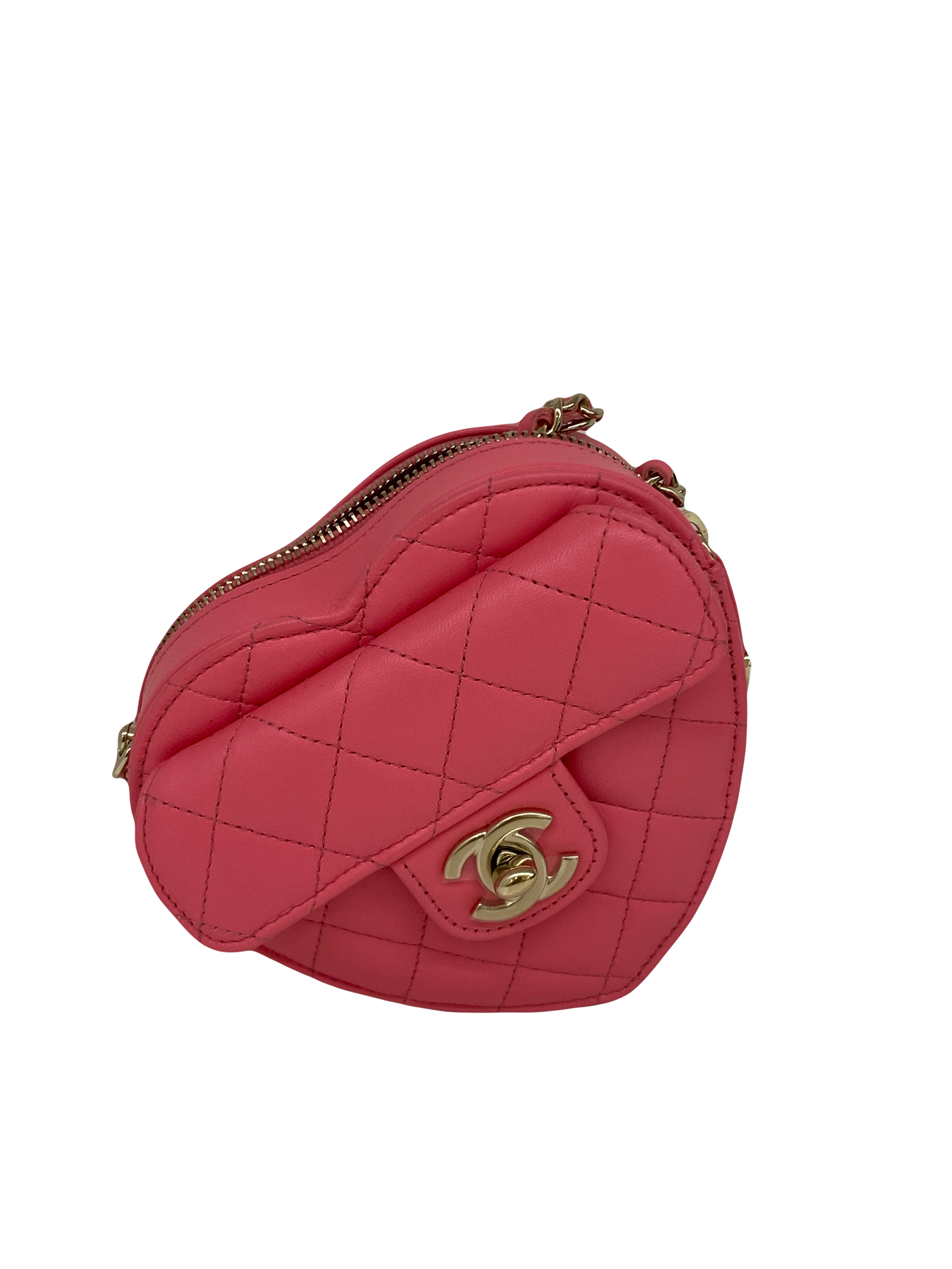 Chanel Heart Bag Small Pink