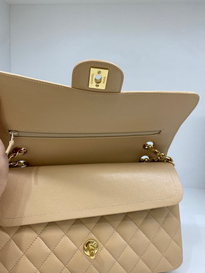 Chanel Classic Flap Medium Beige GHW