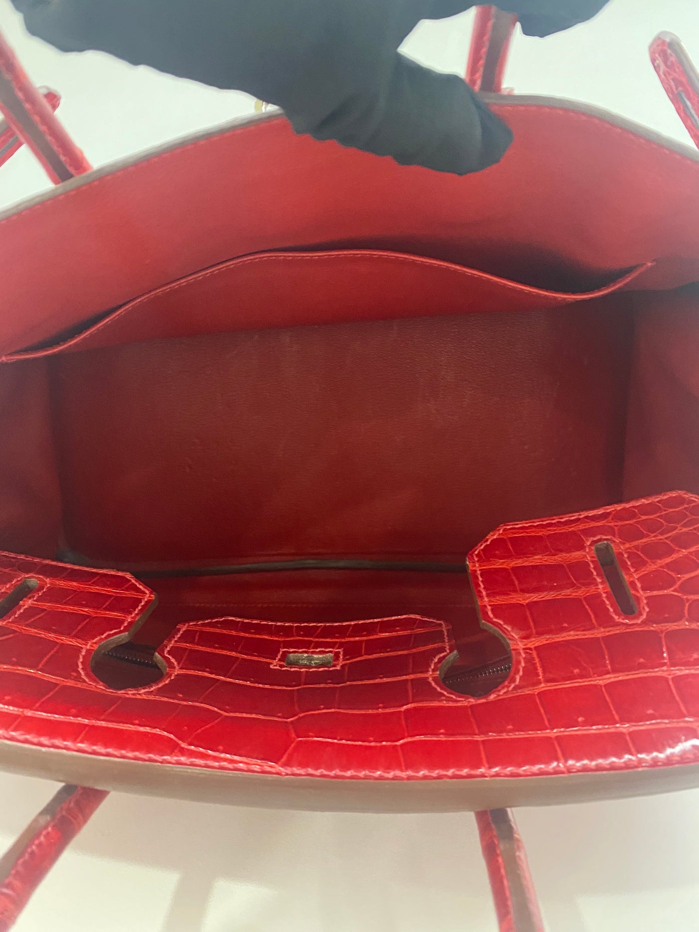 Hermes Birkin 35 - Red Alligator PHW 2011