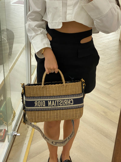 Christian Dior Wicker Bag