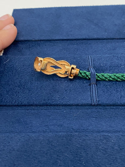 Fred Infinie Half Pave Diamond Bracelet Green RG