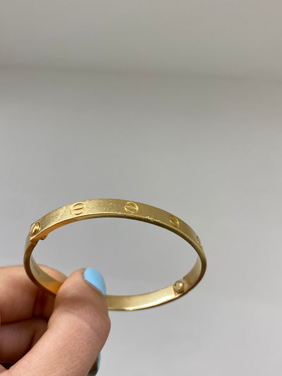 Cartier Love Bangle Yellow Gold Size 18