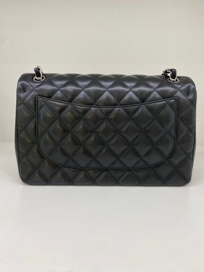 Chanel Classic Flap Jumbo Black Lambskin SHW