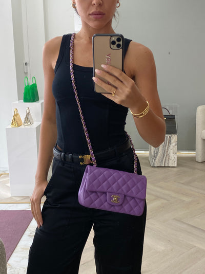 Chanel Classic Flap Mini Purple