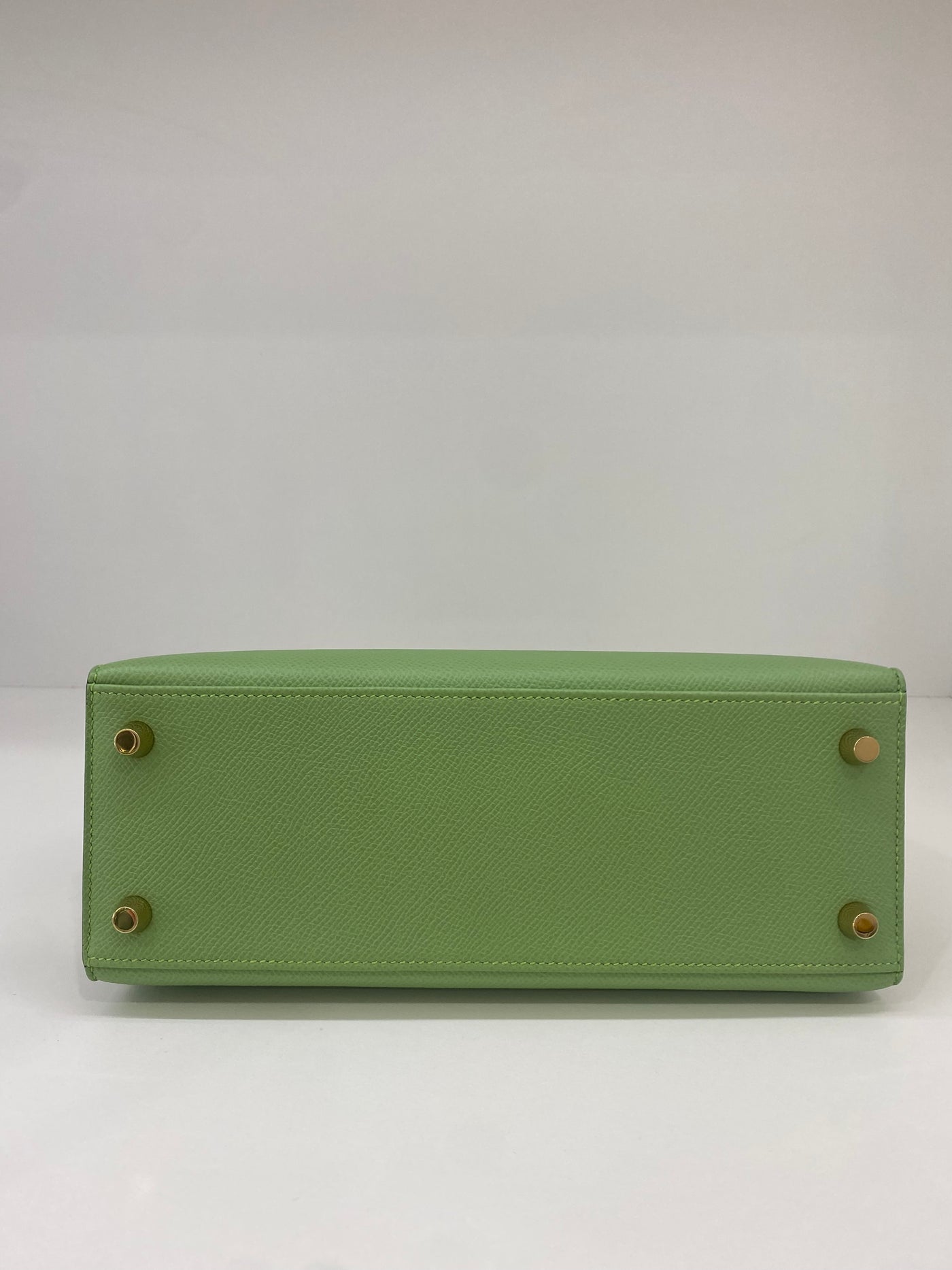 Hermes Kelly 25 Vert Criquet GHW - Y Stamp