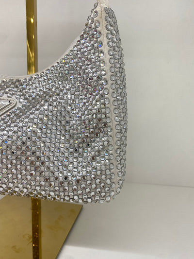 Prada Re Edition White Crystal Bag