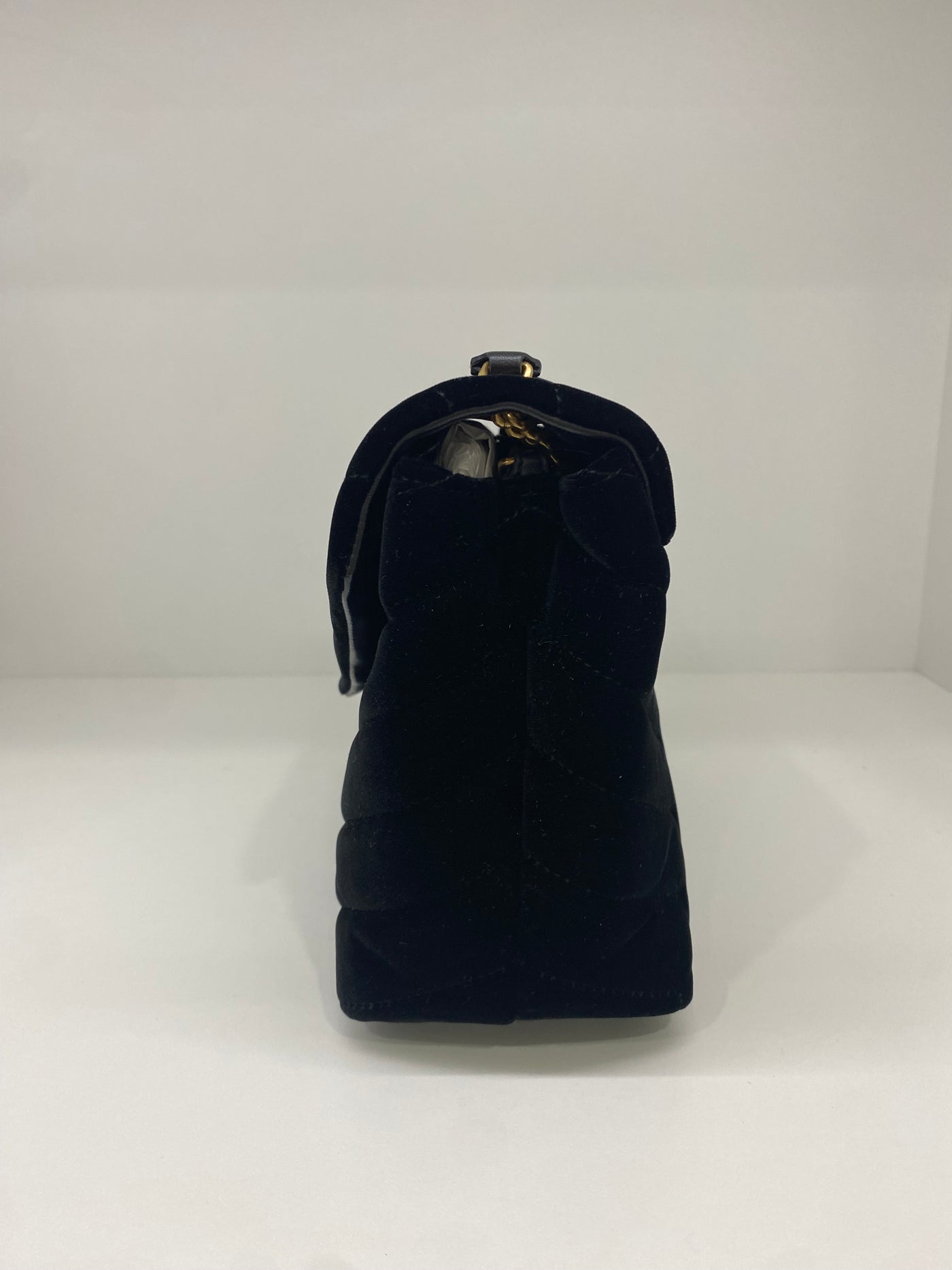 Saint Laurent Velvet LouLou Bag Black GHW