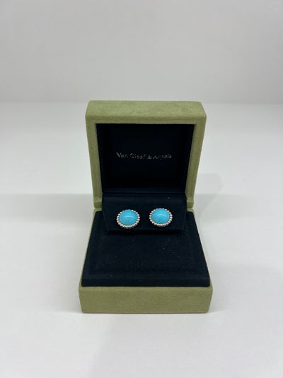 Van Cleef Arpels Turquoise WG Earrings