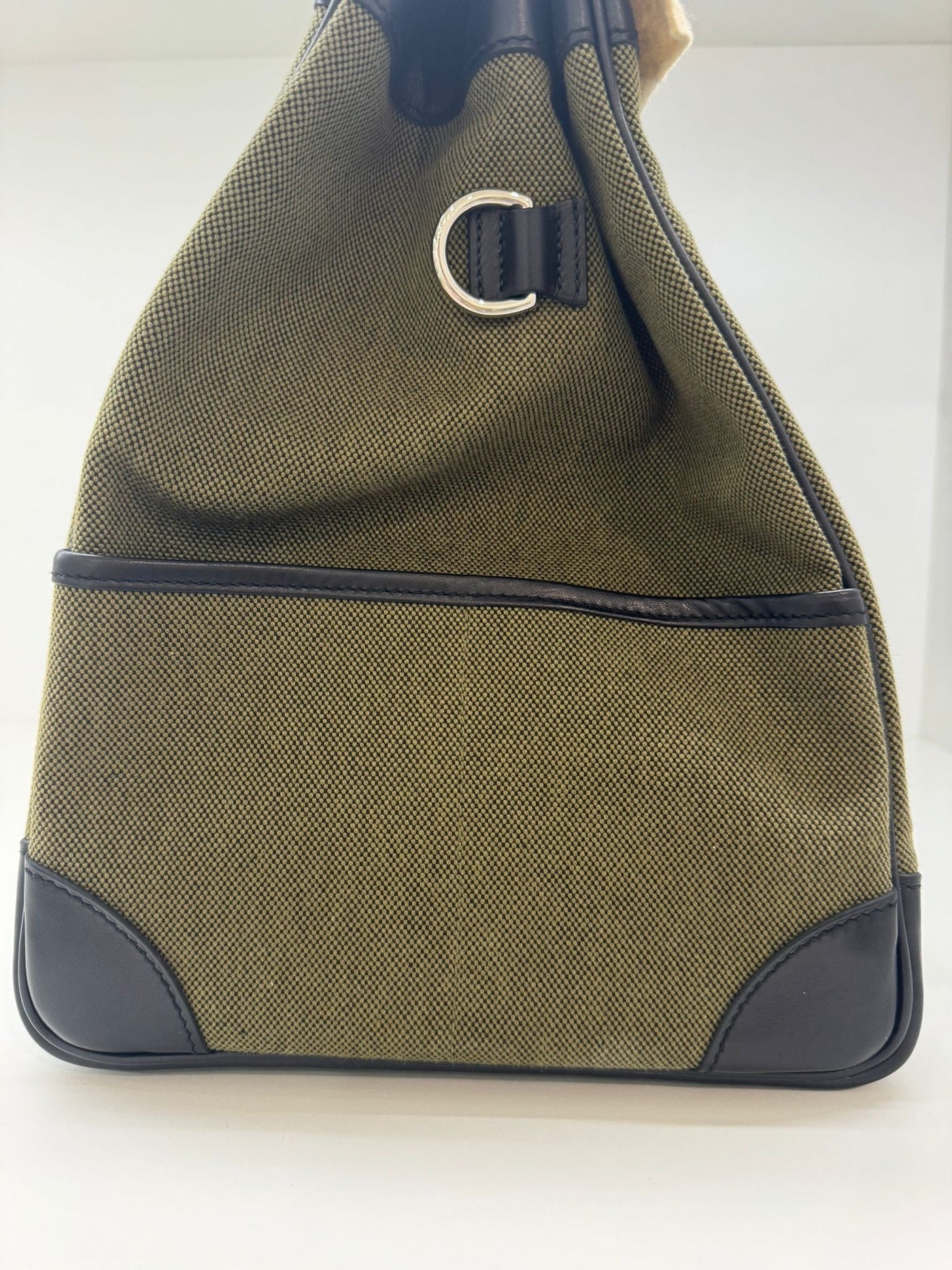 Hermès Cargo HAC Birkin 40 Military Green and Black box leather Bag