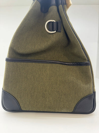 Hermès Cargo HAC Birkin 40 Military Green and Black box leather Bag