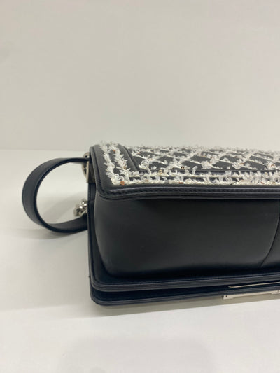 Chanel Boy Bag Medium - Black Sequin SHW (series 24)